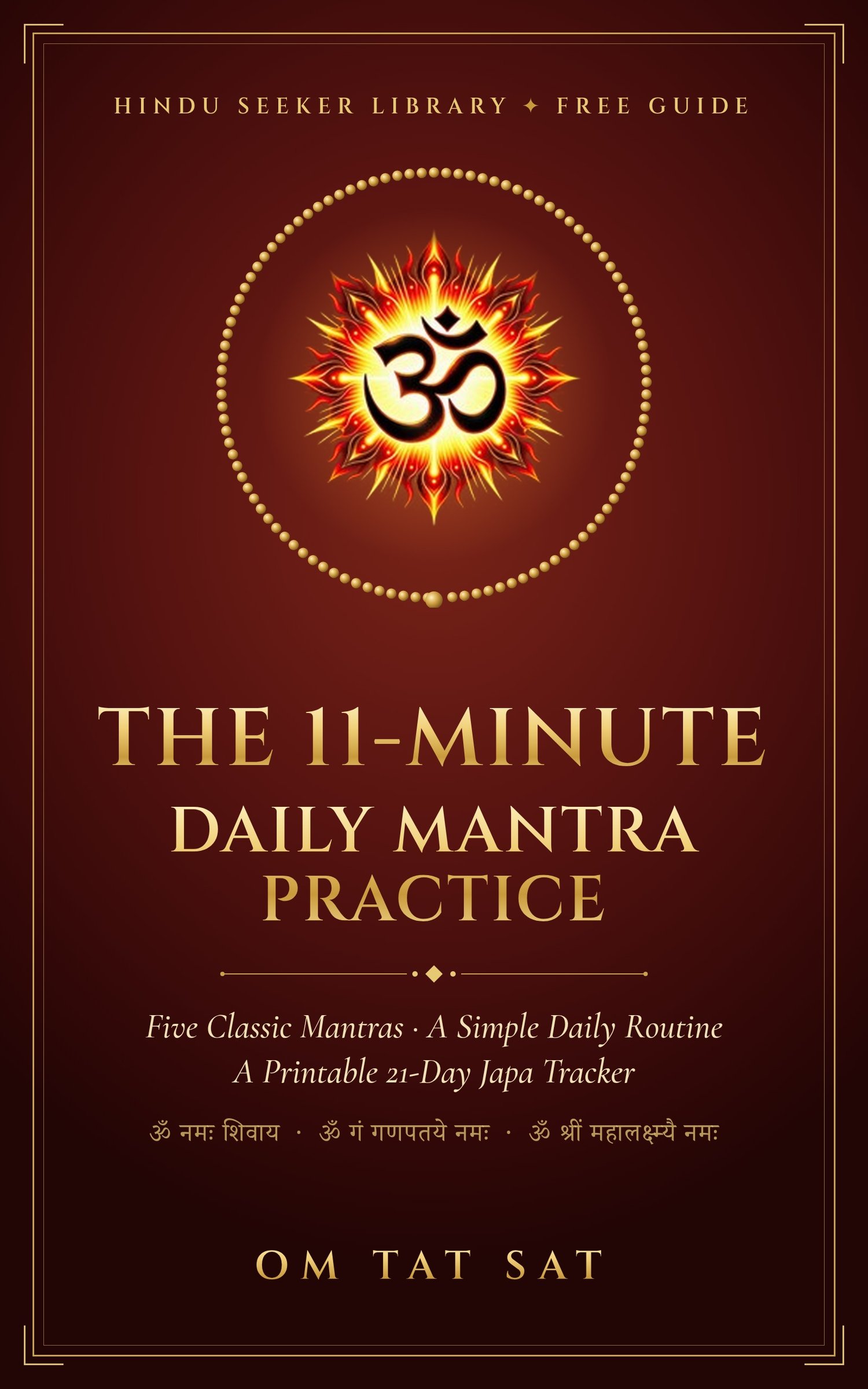 The 11-Minute Daily Mantra Practice free guide cover