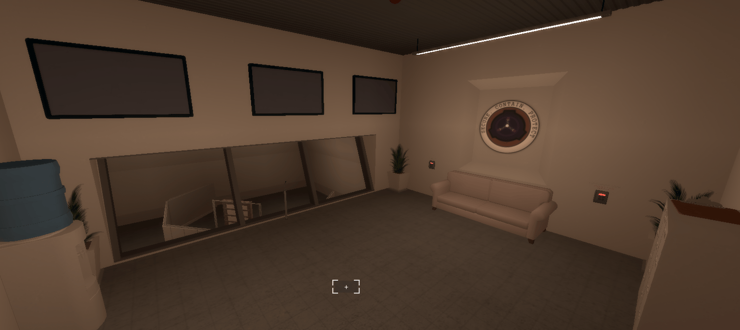 ARC-72 SCP facility interior with furnished corridors