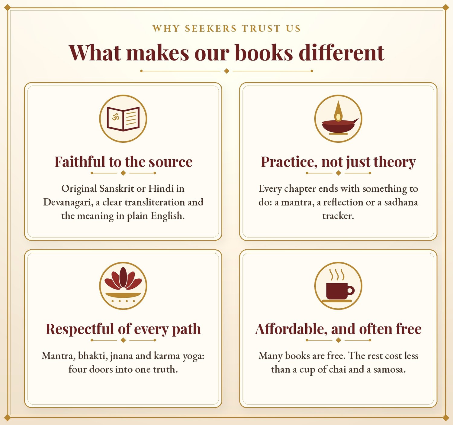 What makes our books different