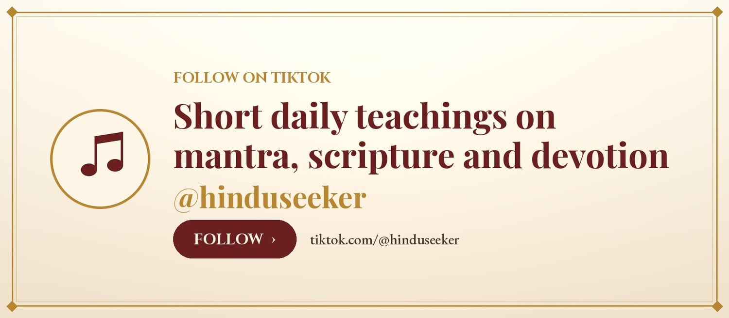 Follow @hinduseeker on TikTok