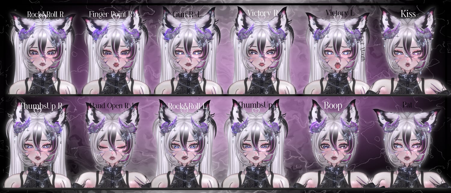 Evrine VRChat Avatar Facial Expressions