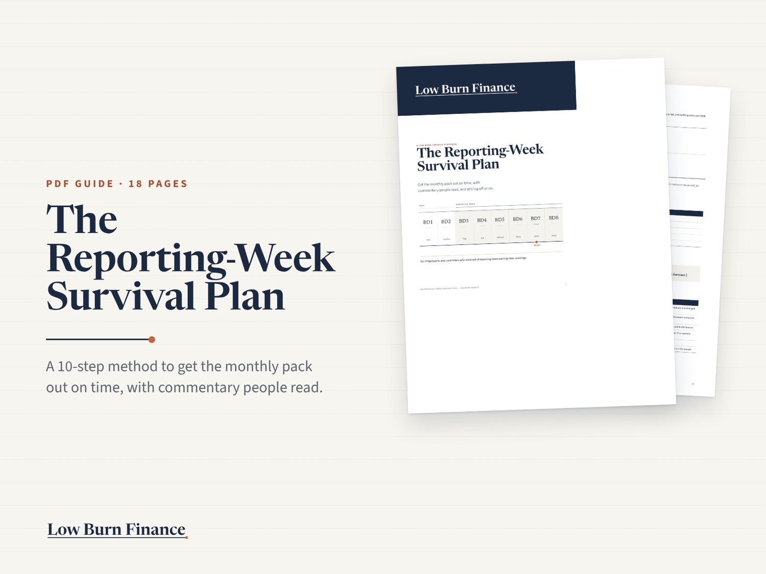 Monthly FP&A Reporting Guide: Get the Pack Out by BD7