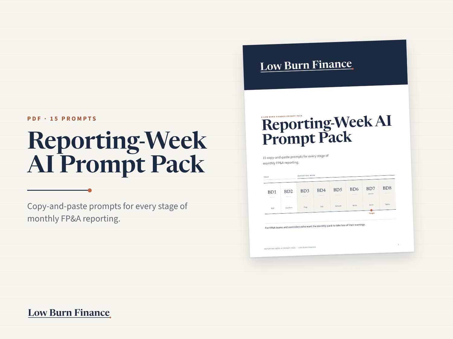 AI Prompts for FP&A Variance Commentary and Monthly Reporting
