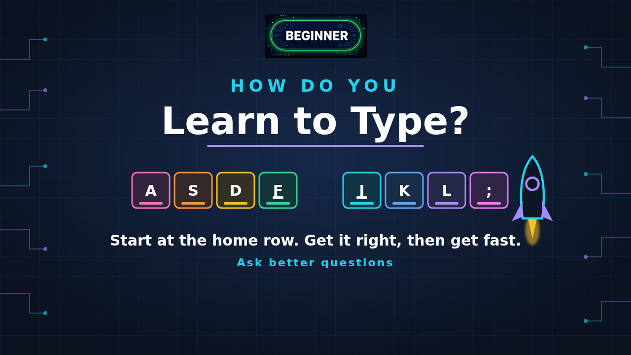 How Do You Learn to Type? lesson cover