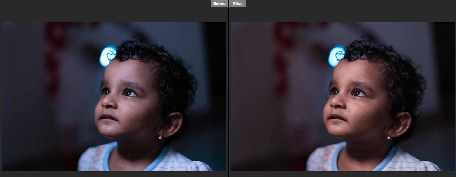 MDS Photography Warm Natural 01 Camera Raw Preset Before and After Comparison