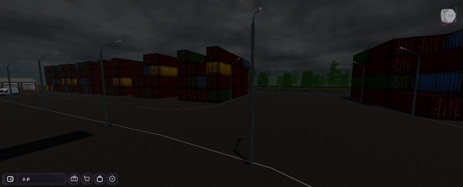Urban roleplay environment with commercial buildings and interiors