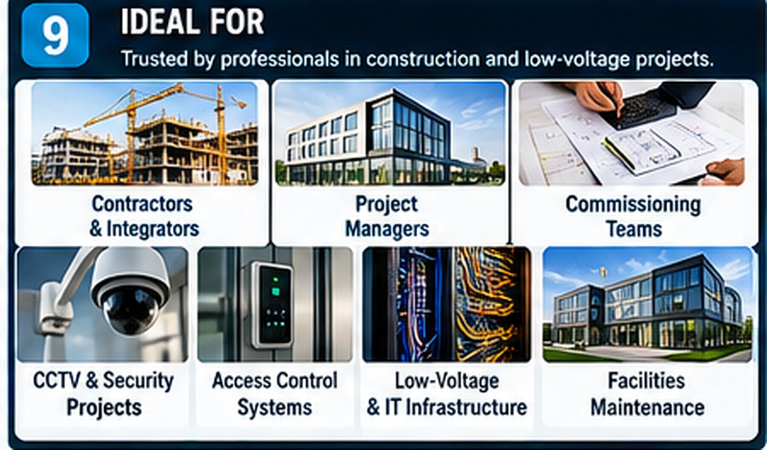 Excel handover and device tracking system for security integrators and low-voltage contractors