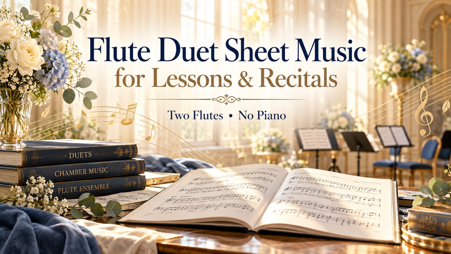 flute duet sheet music for lessons / recital music / flute duet repertoire