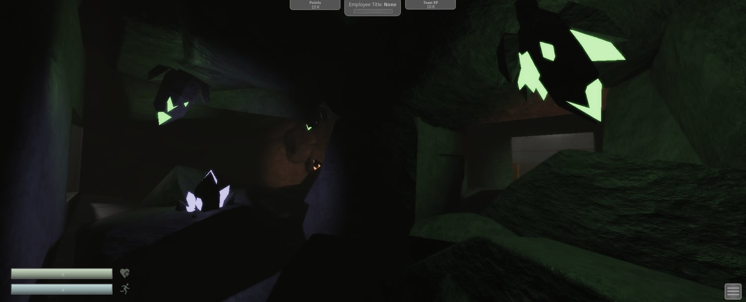 Dark reactor chamber with metal walkways