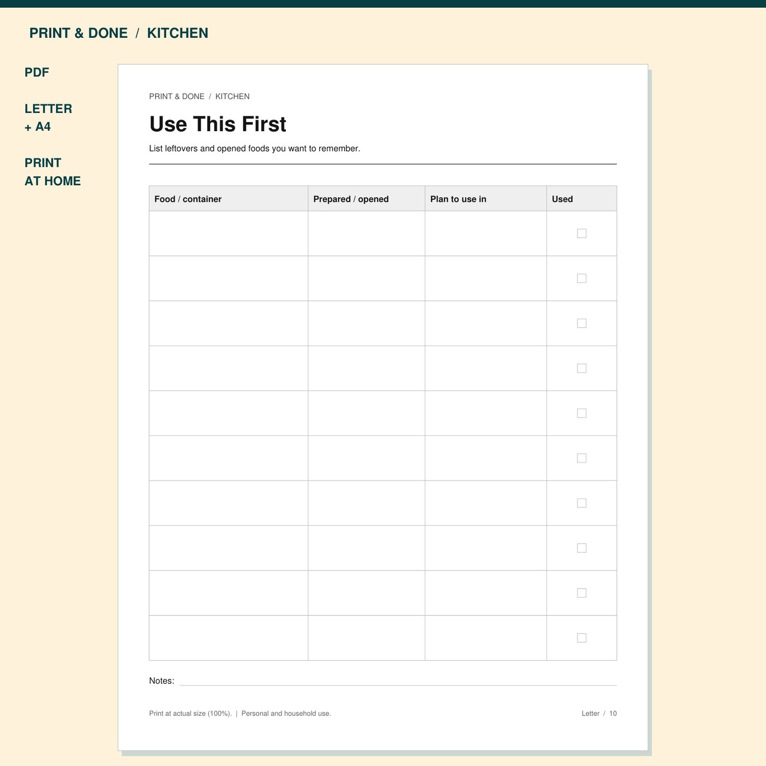 Use This First Printable preview showing the actual printable worksheet.