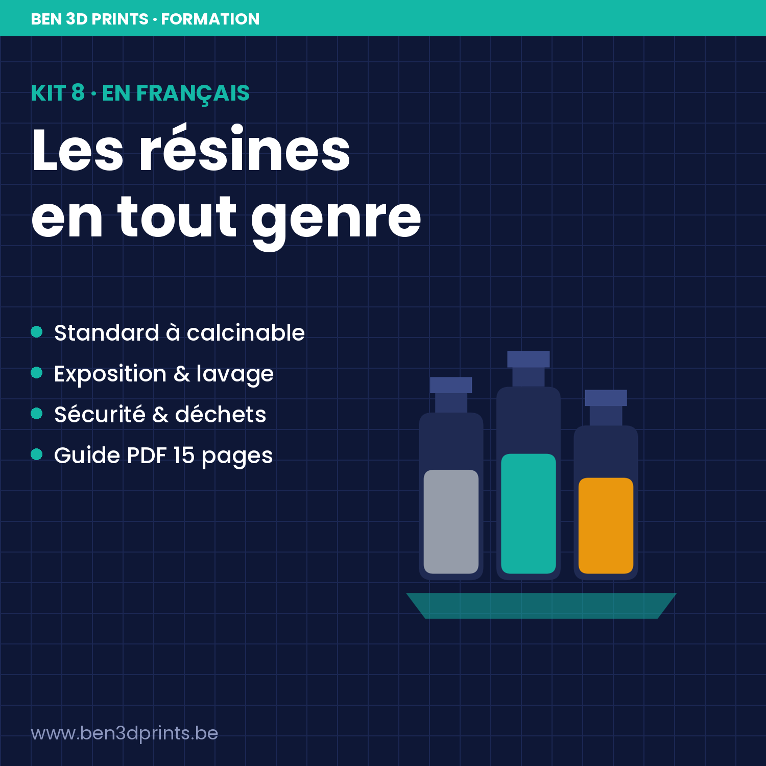 Couverture du kit 8 — Les résines en tout genre