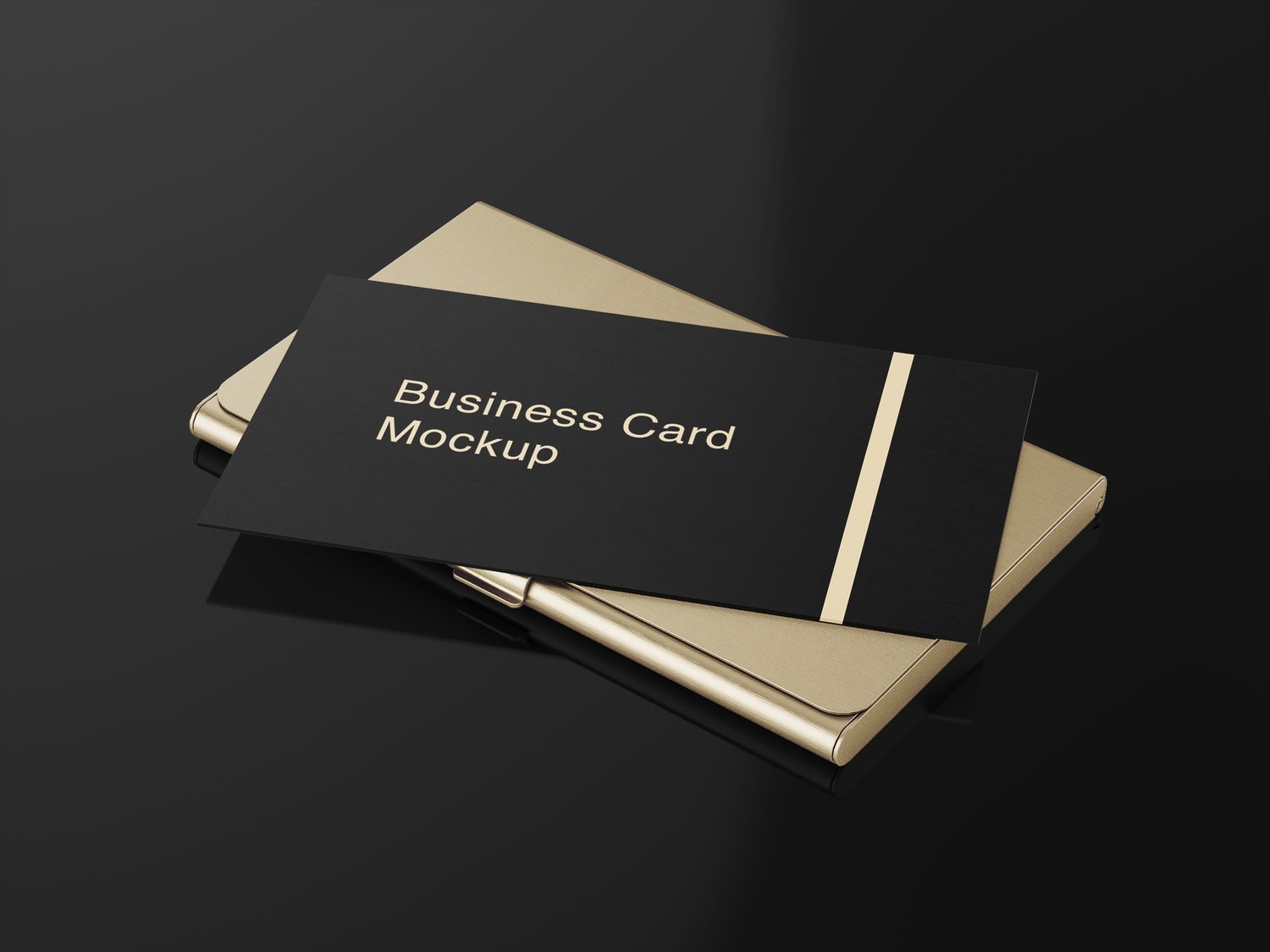 Luxury business card holder mockup from graphicsregion