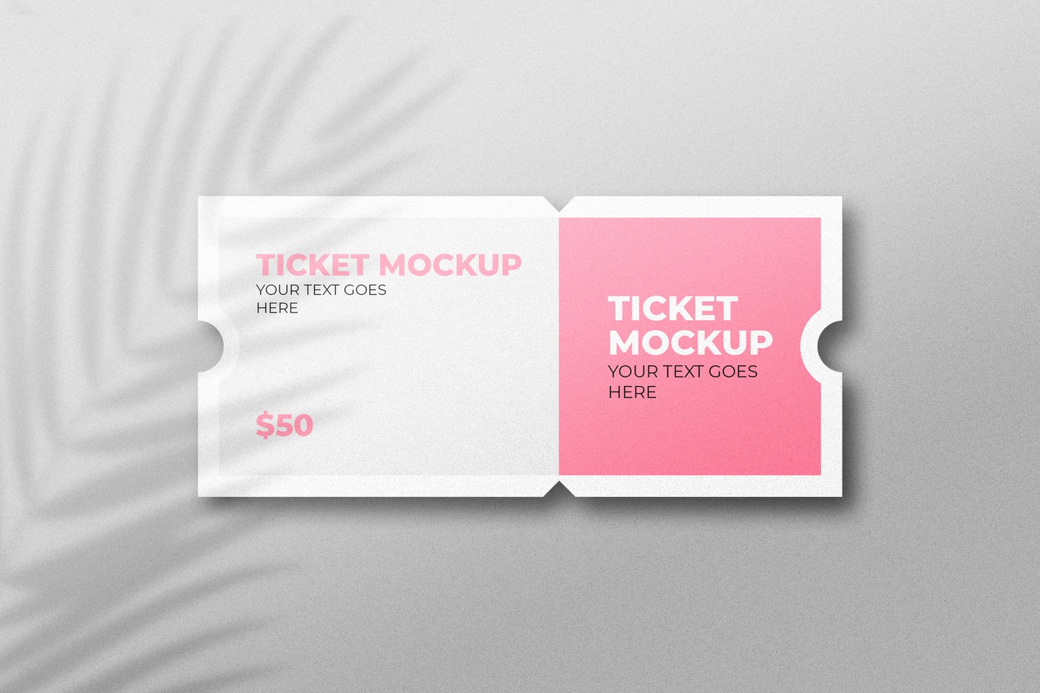 Event ticket mockup from graphicsregion