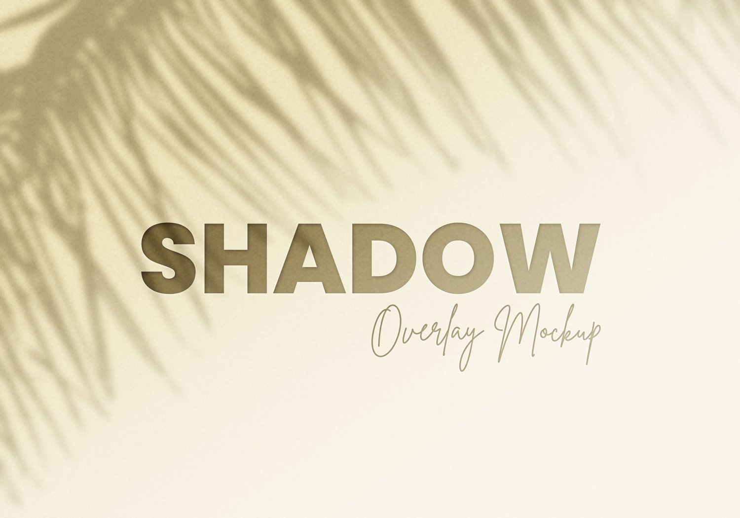 Leaves shadow overlay mockup from graphicsregion