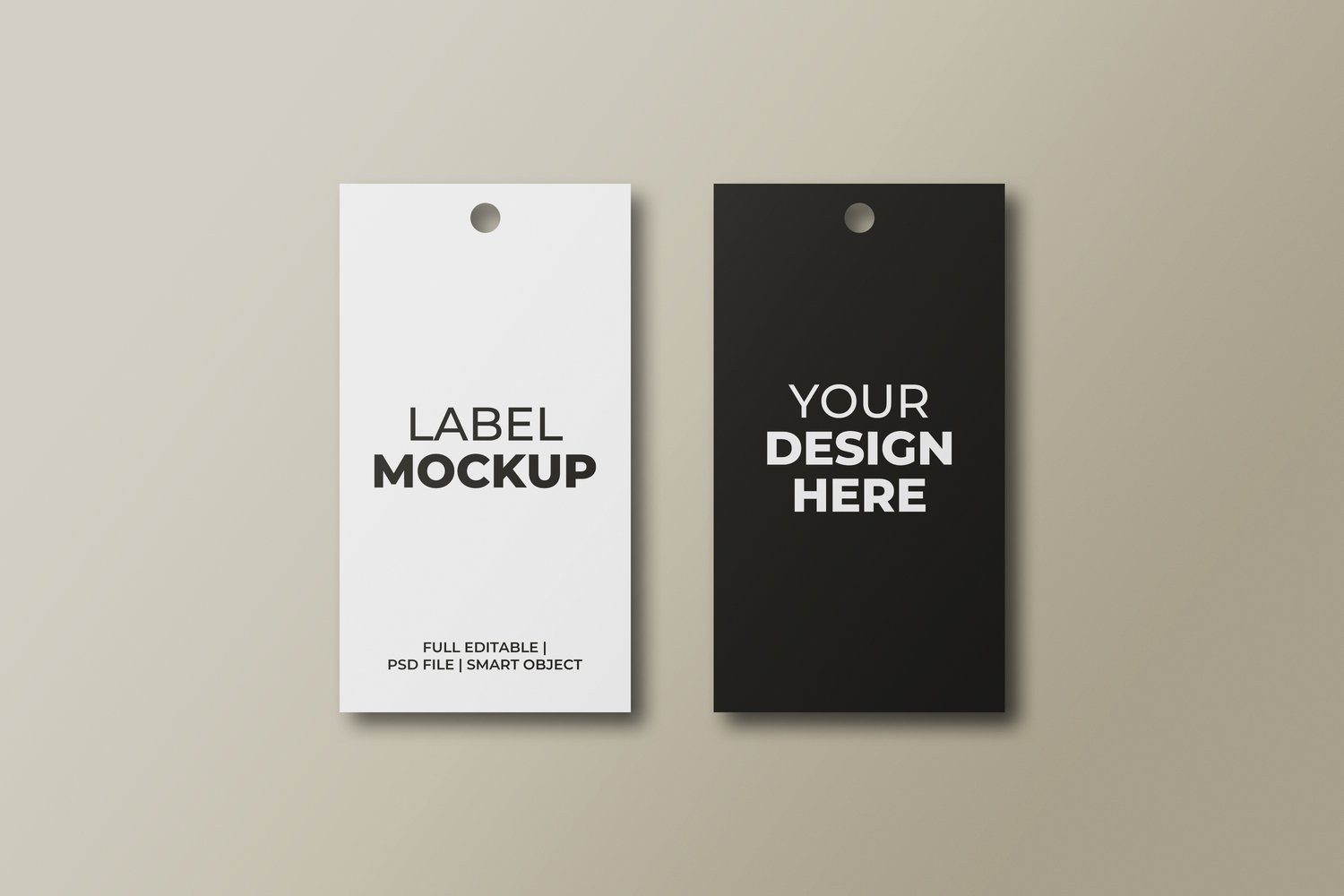 Fabric clothing labels mockup from graphicsregion
