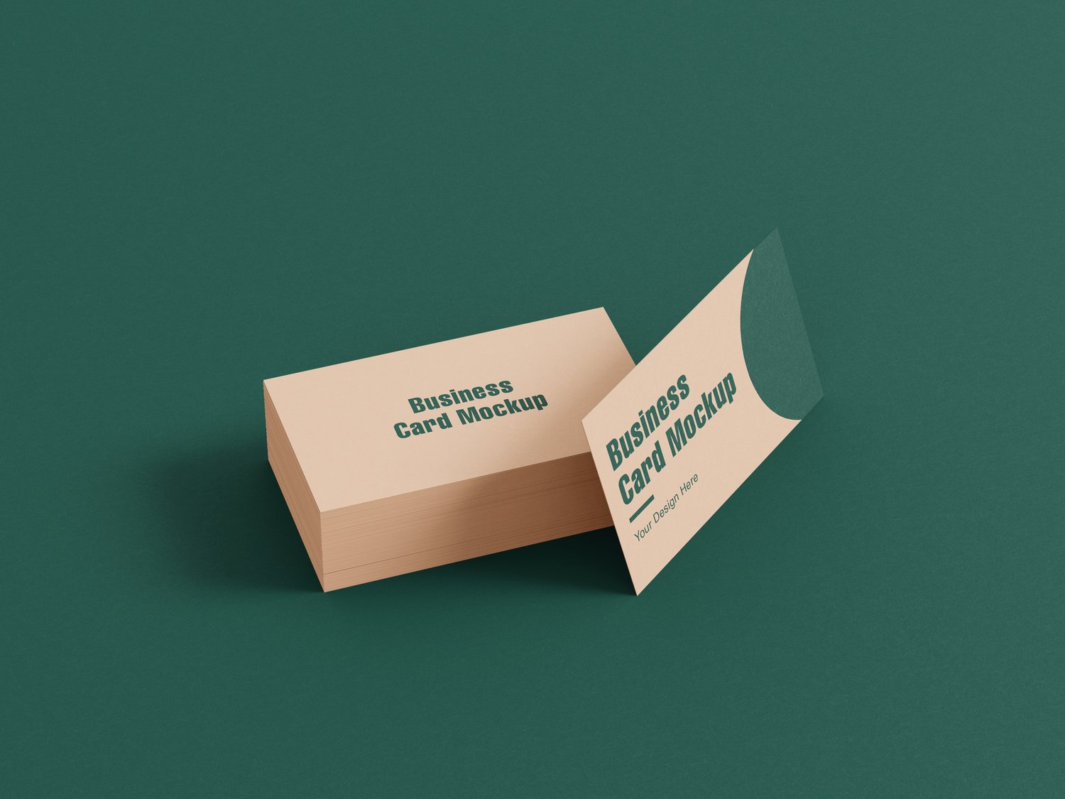 Business card stack mockup psd