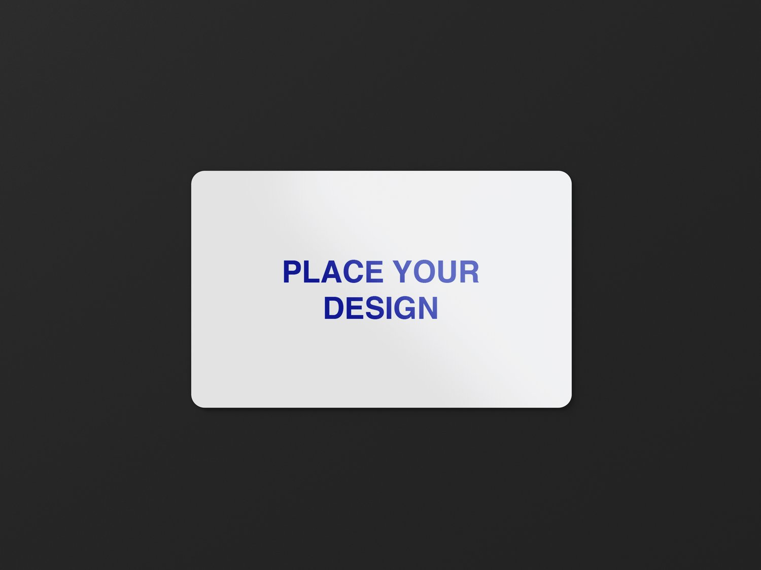 Rounded business card mockup