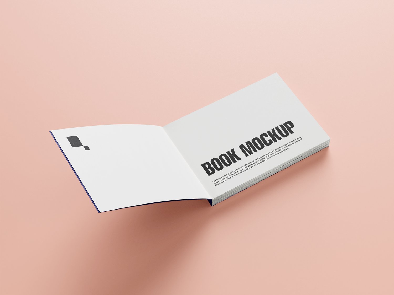 Open book mockup psd