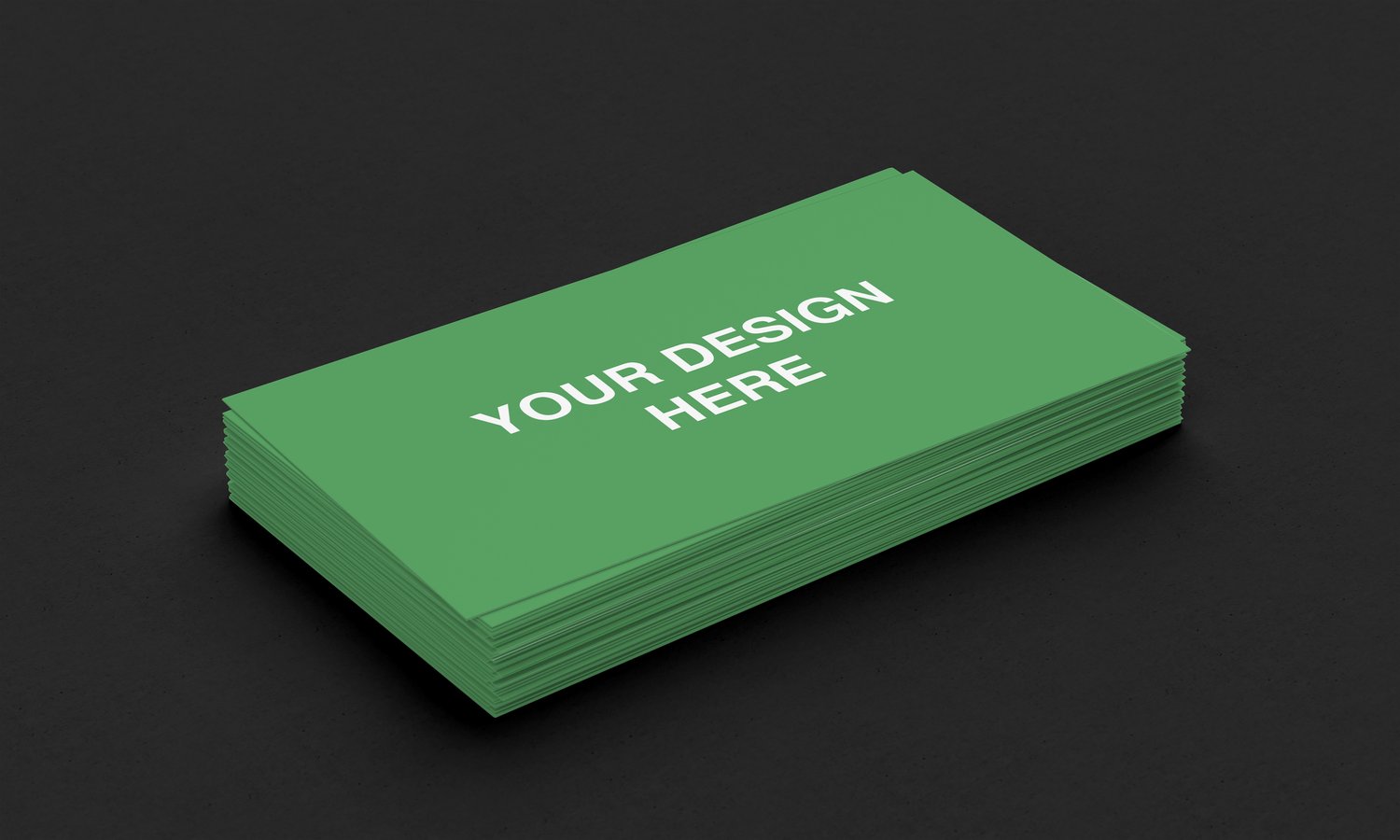 Stack business card mockup