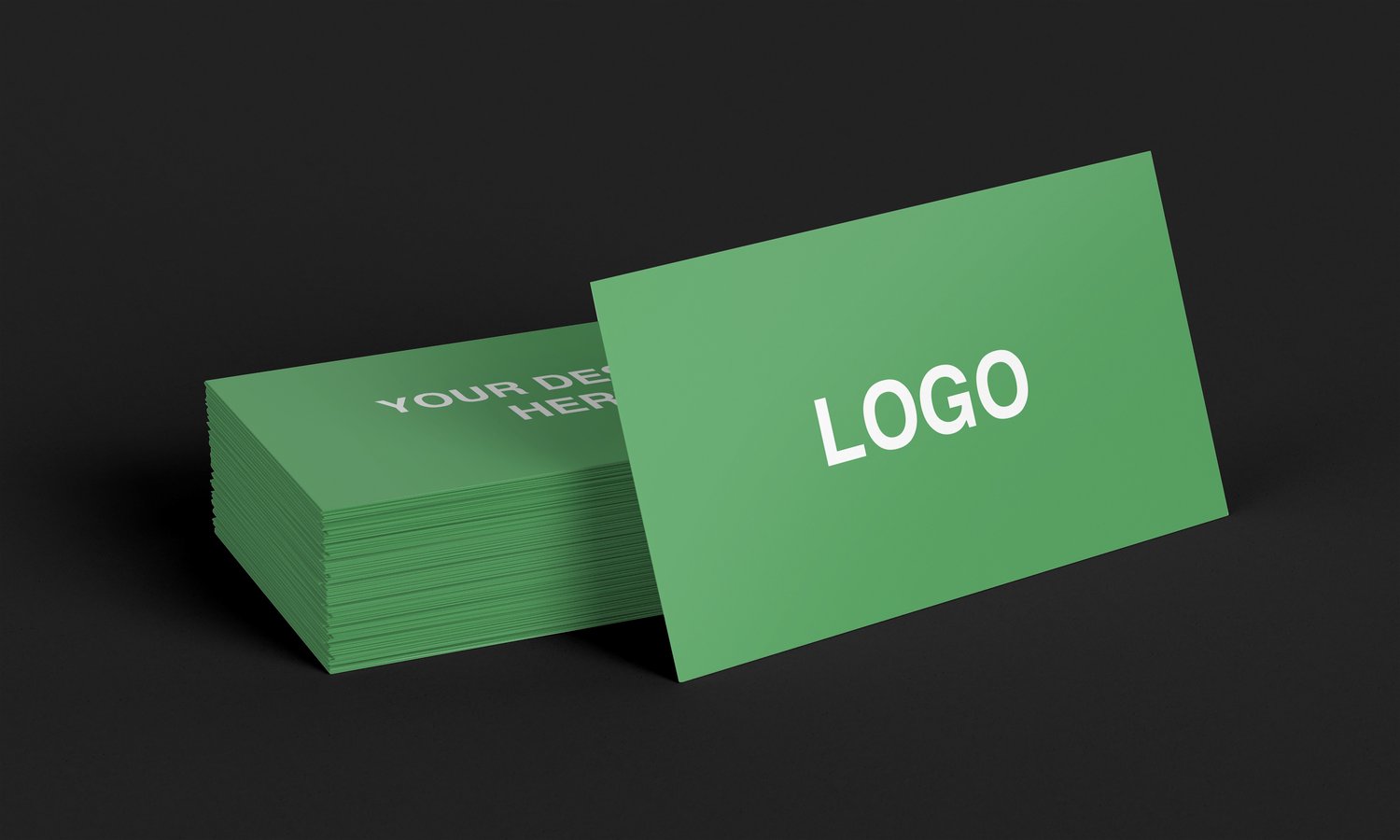 Realistic modern business card mockup