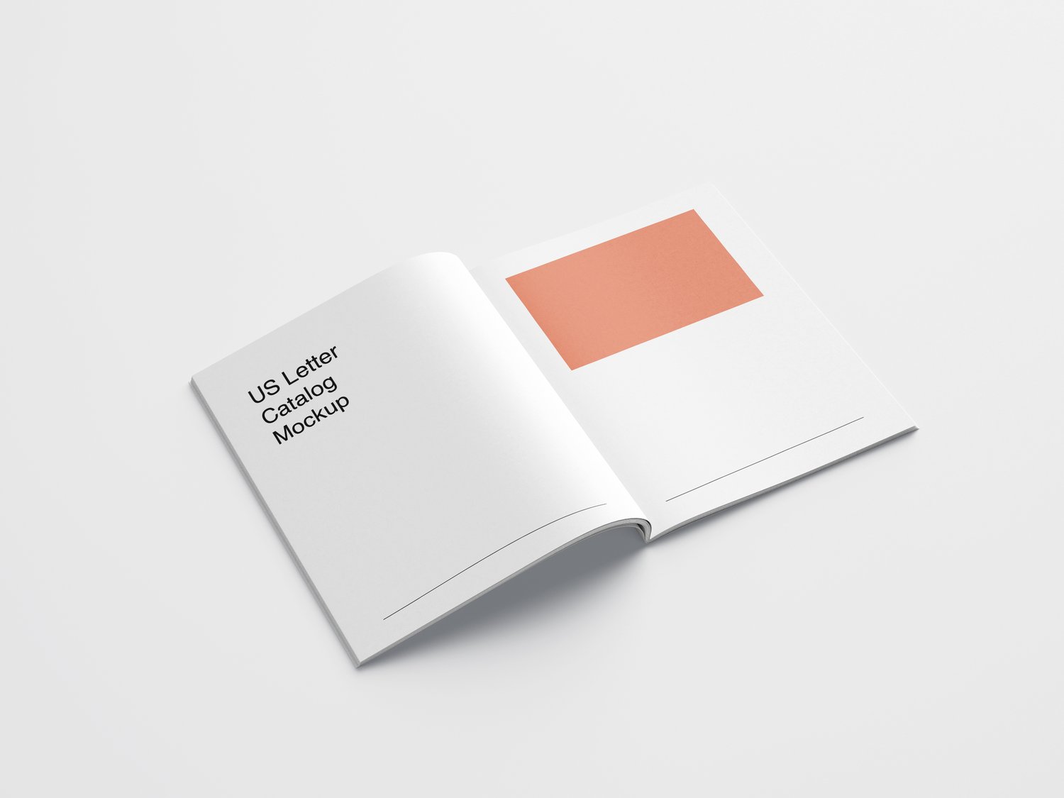 US letter brochure mockup