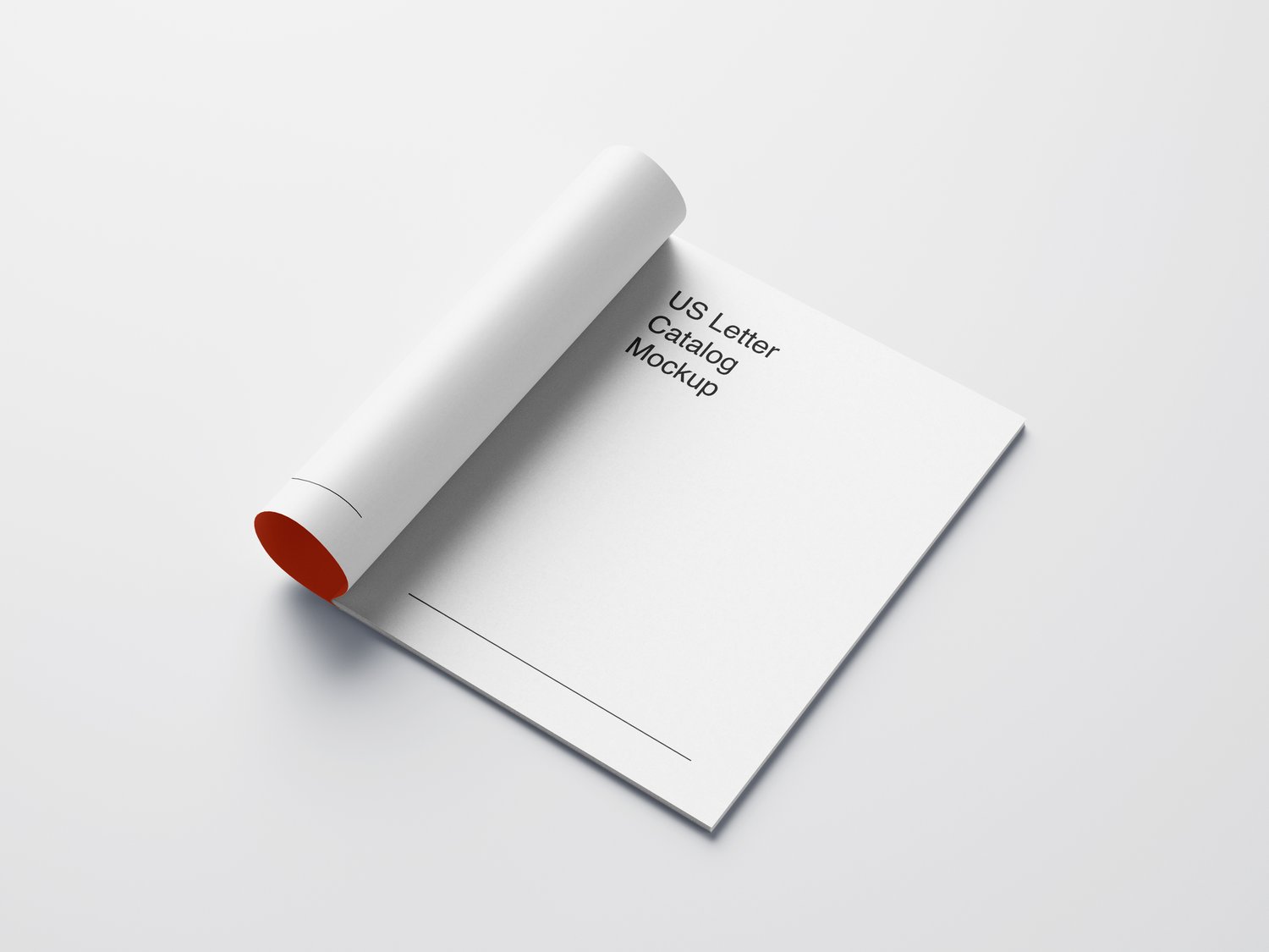 US letter magazine mockup