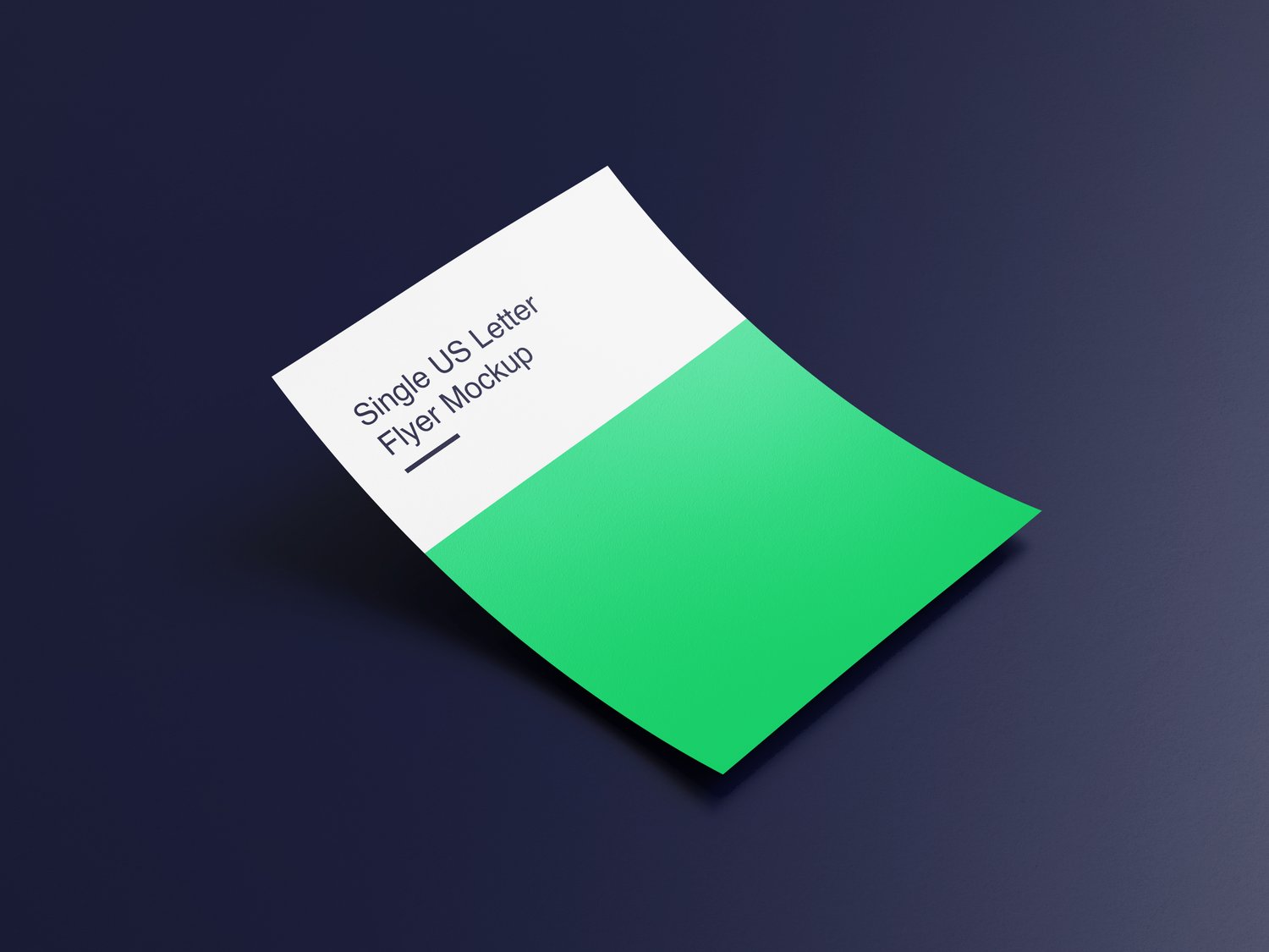 US letter flyer or poster mockup psd