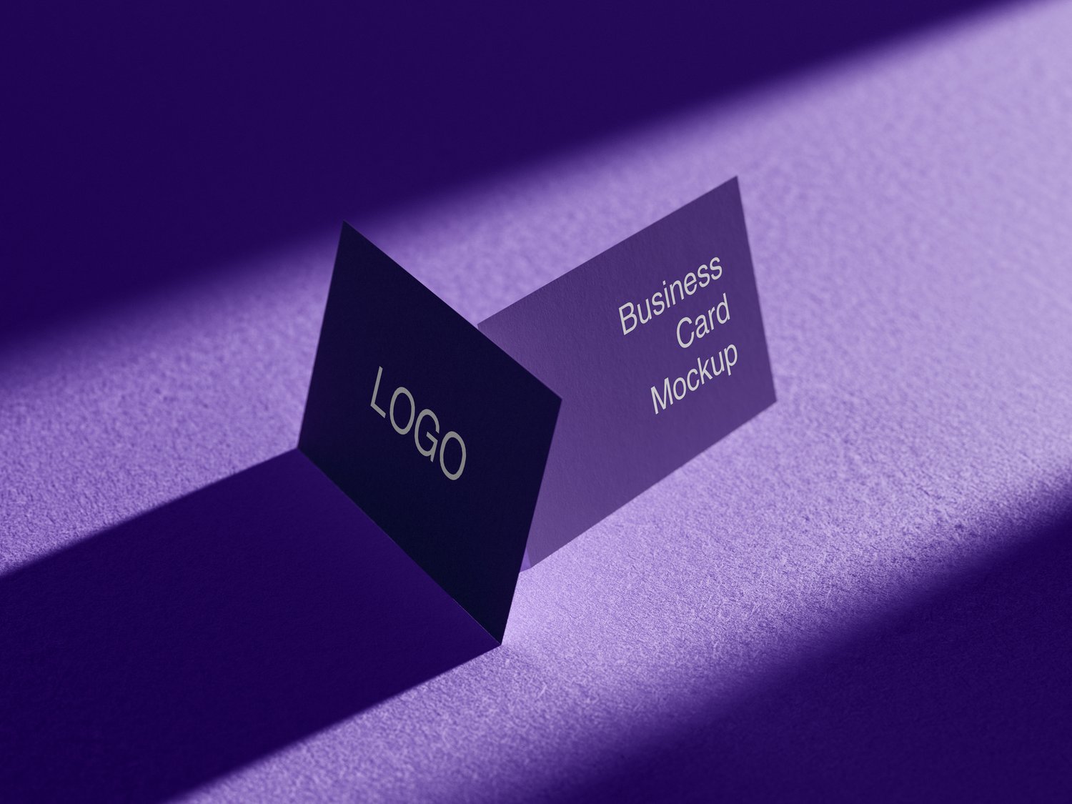 Stack business cards mockup