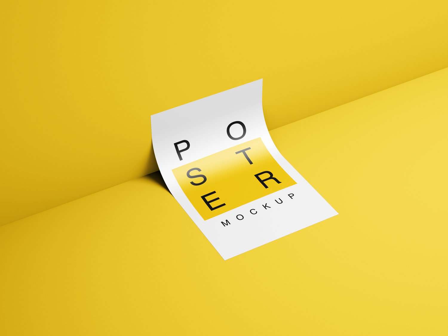 Modern poster mockup