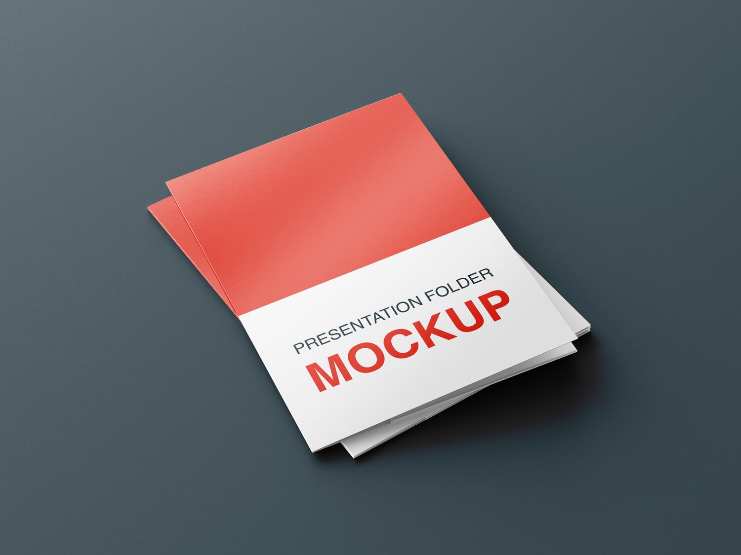 Presentation or bifold brochure mockup design