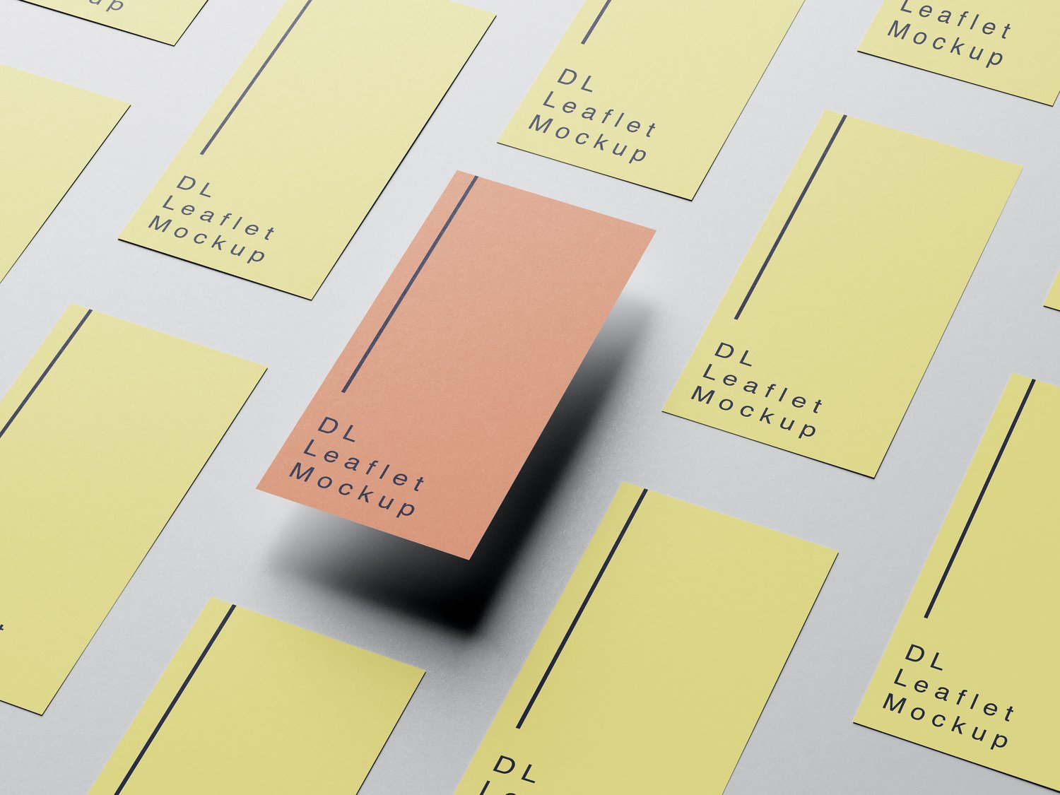 DL leaflet mockup design template