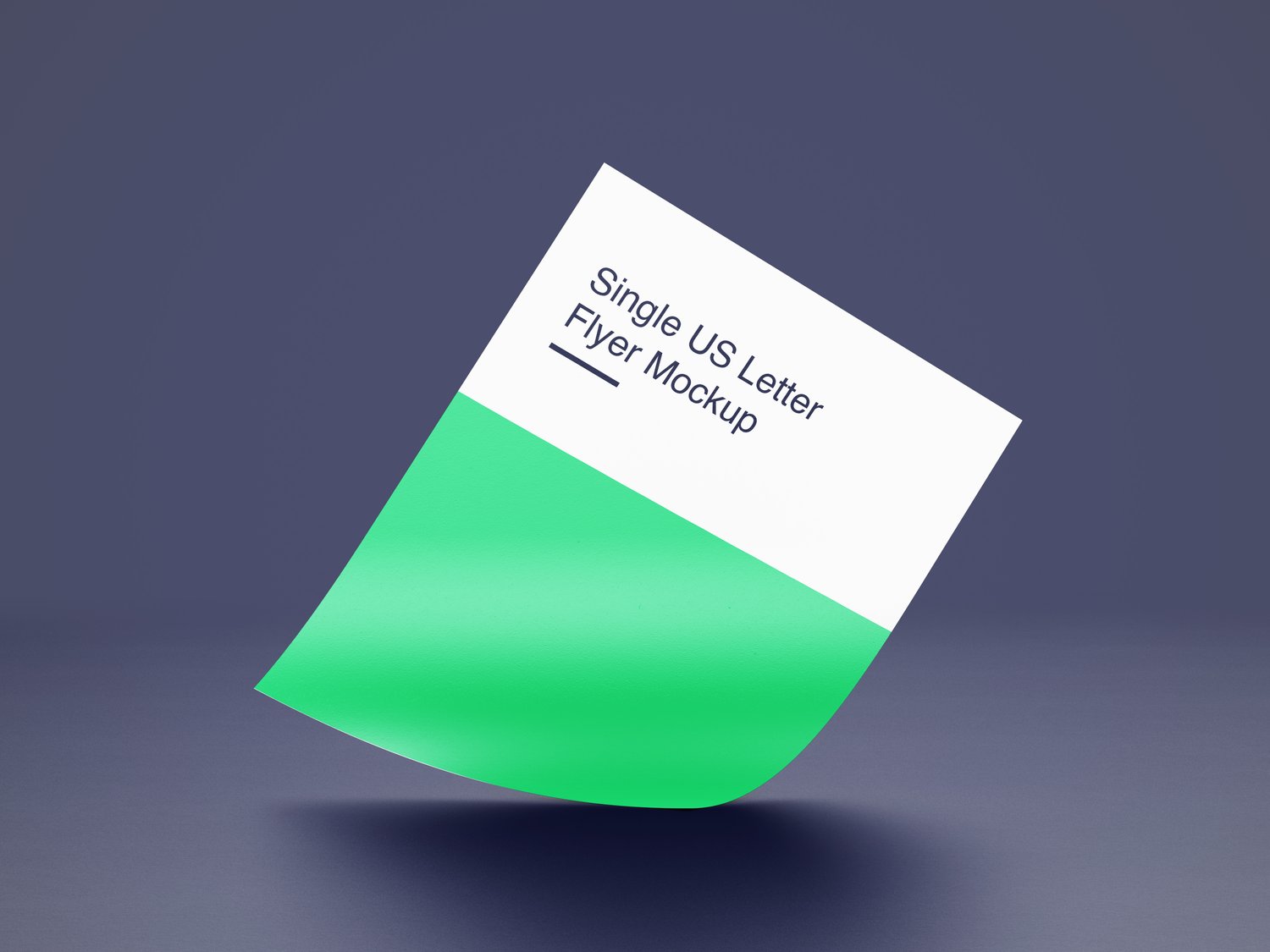 US letter flyer or poster mockup