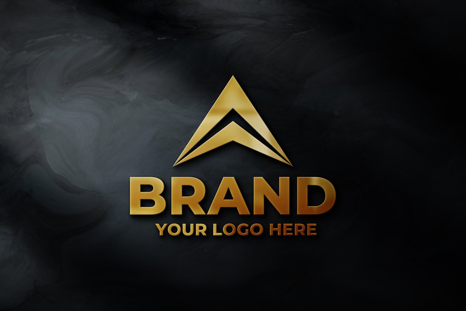 Wall logo mockup