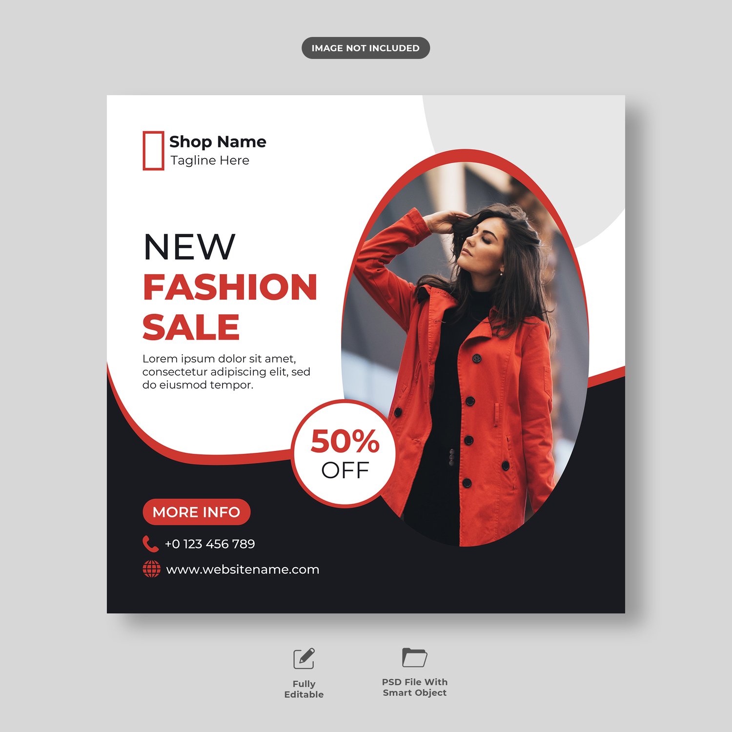 Fashion instagram post template