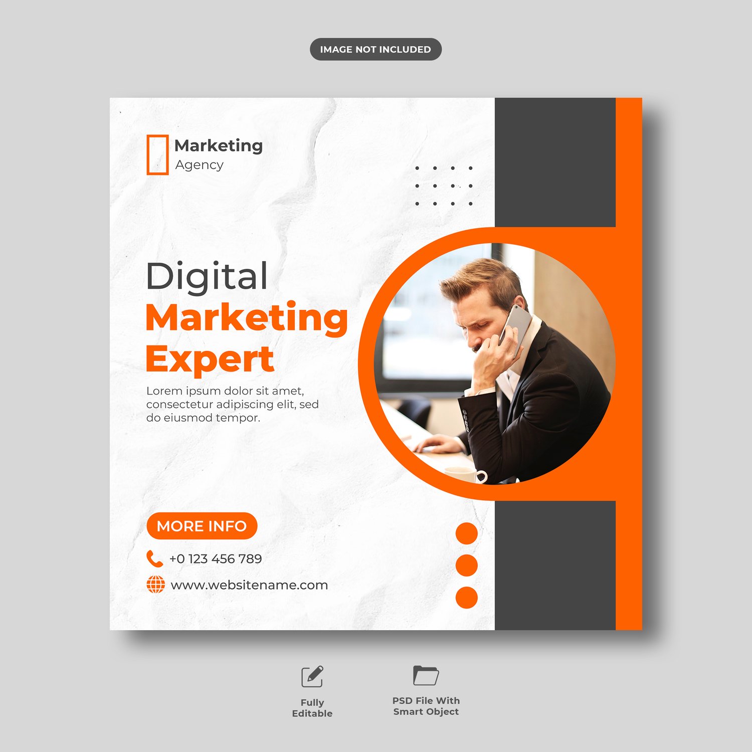 Digital marketing social media and instagram post template banner