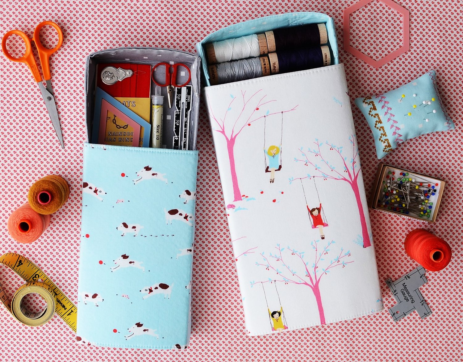 Fold Over Sewing Pouch PDF pattern