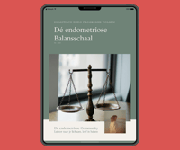 Dé endometriose Balansschaal
