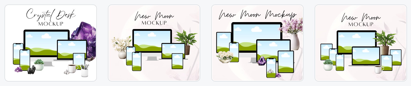 canva template digital product mockup
