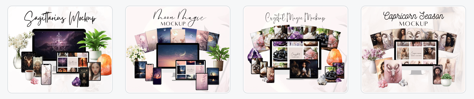 digital product mockups - canva template