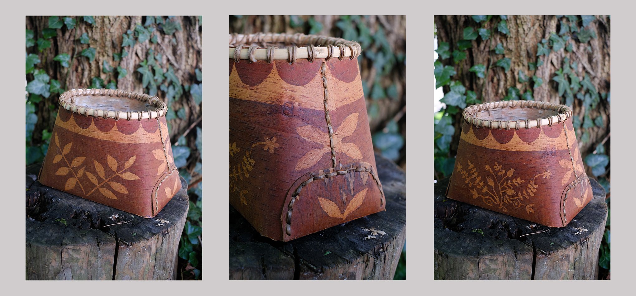 boite écorce bouleau native algonquin