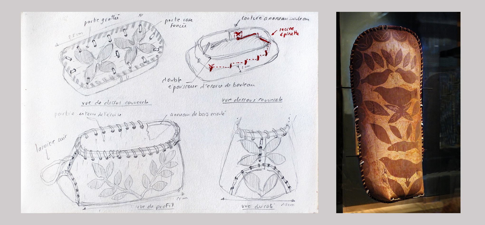 berceau amérindien écorce bouleau