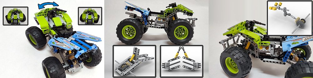 Lego Technic 42037 Quad Bike MOC rebuild