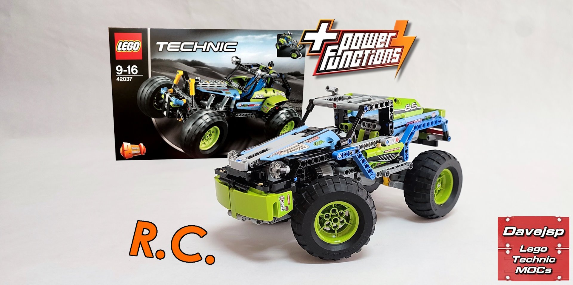 Lego Technic 42037 RC Monster Pickup Truck MOC rebuild