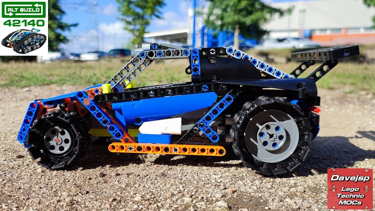 Lego Technic 42140 Rally Car MOC rebuild