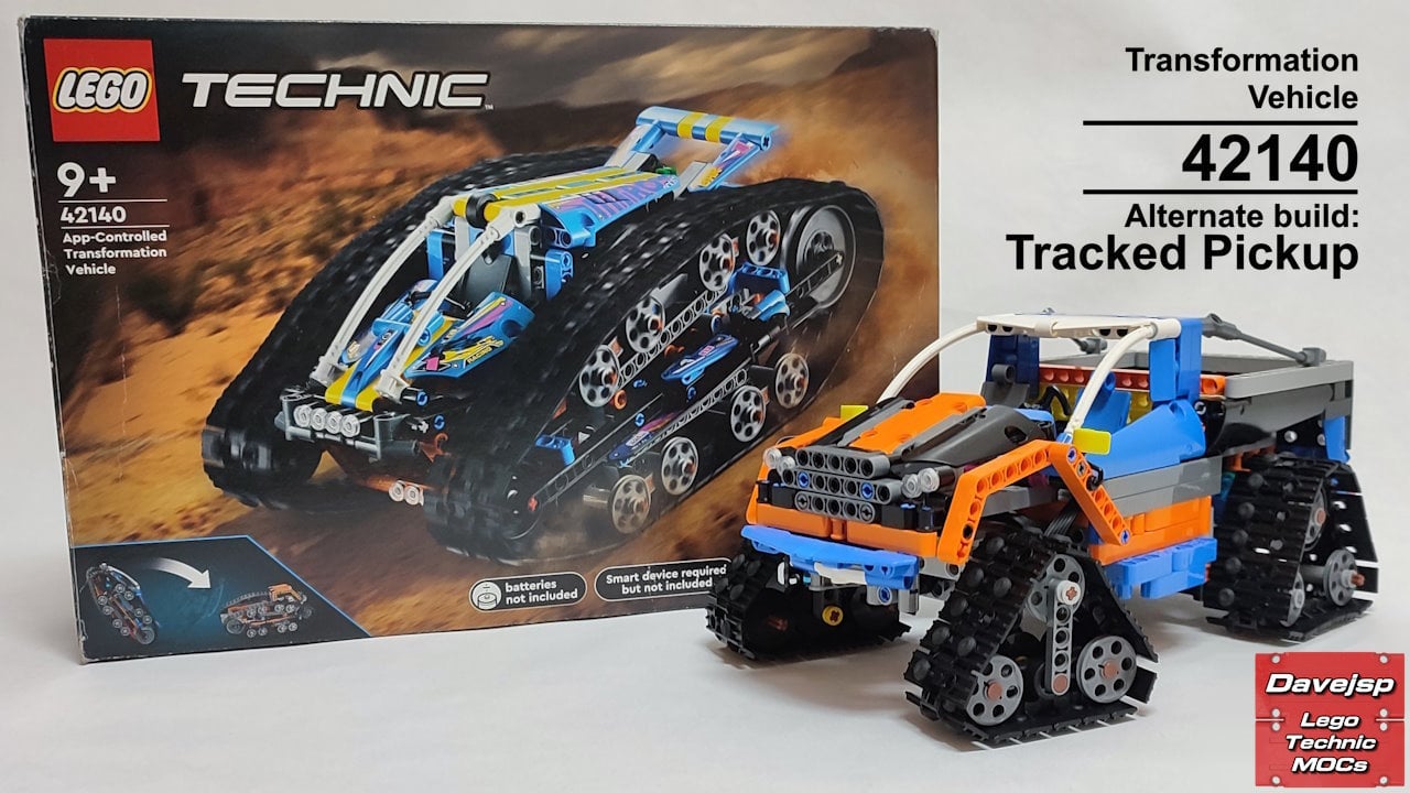 Lego Technic 42140 Tracked Pickup Truck MOC rebuild