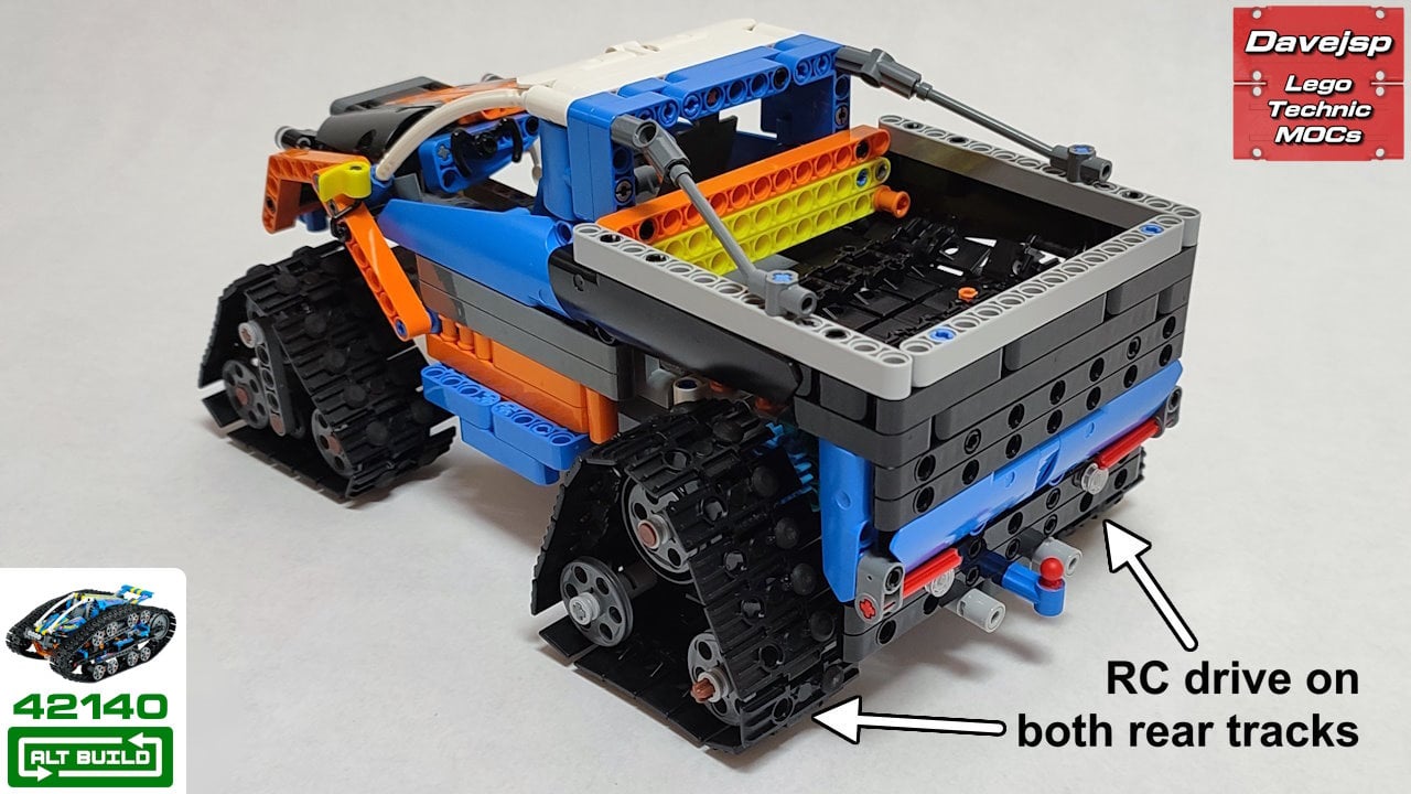 Lego Technic 42140 Tracked Pickup Truck MOC rebuild