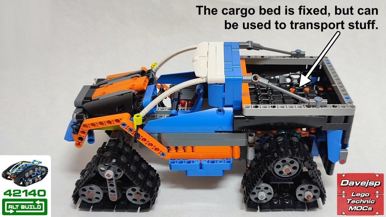 Lego Technic 42140 Tracked Pickup Truck MOC rebuild