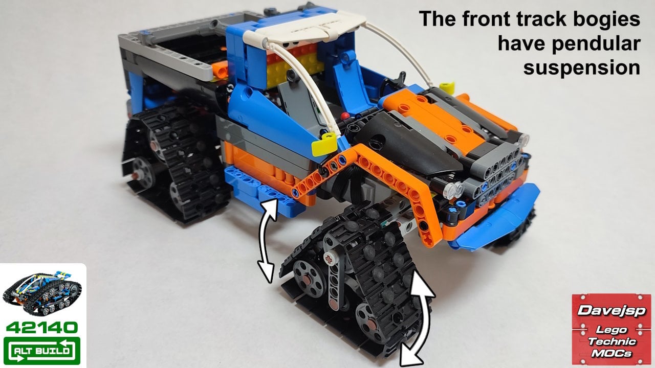 Lego Technic 42140 Tracked Pickup Truck MOC rebuild