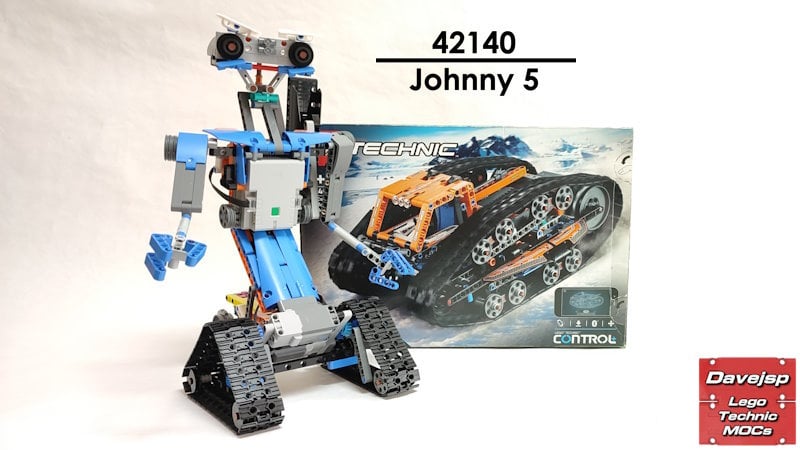 Lego Technic 42140 Johnny 5 robot MOC rebuild