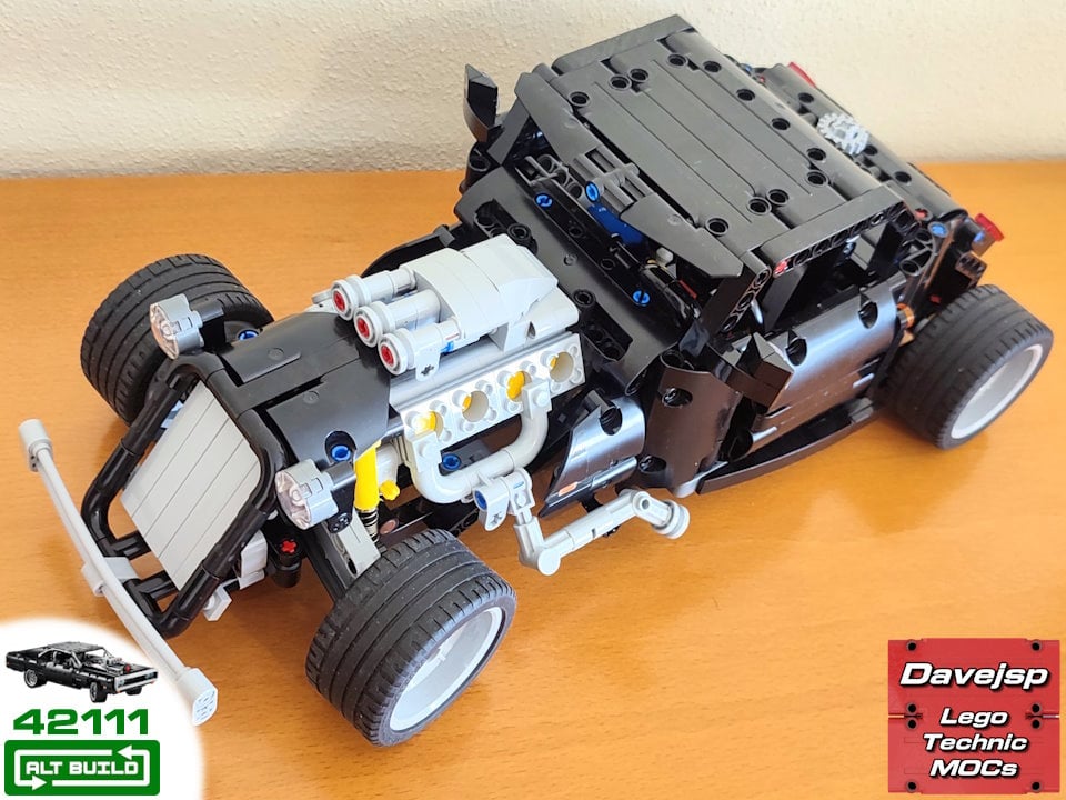 Lego Technic 42111 Hot Rod MOC rebuild